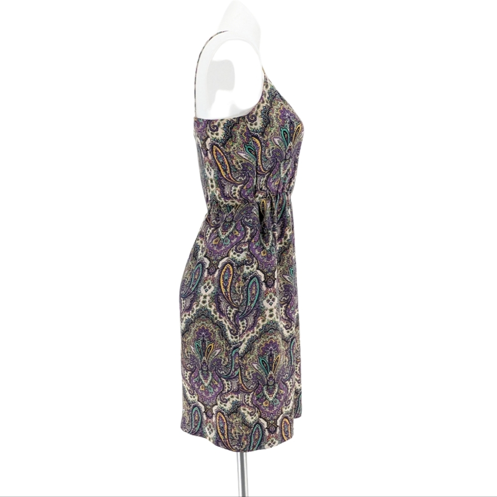 J.Crew Blouson Silk Dress in Royal Paisley Size 8 - Picture 11 of 16